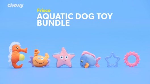 FRISCO Aquatic Pals Plush & TPR Variety Pack Dog Toy, 6 count - Chewy.com