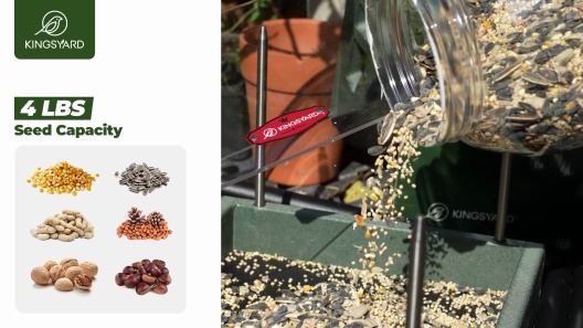 Kingsyard Recycled Plastic Bird Tray Feeder