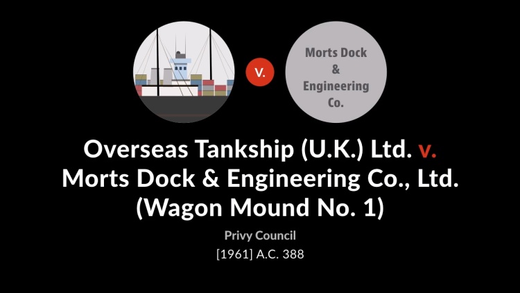 Overseas Tankship (U.K.) Ltd. v. Morts Dock & Engineering Co., Ltd. [Wagon Mound No. 1]