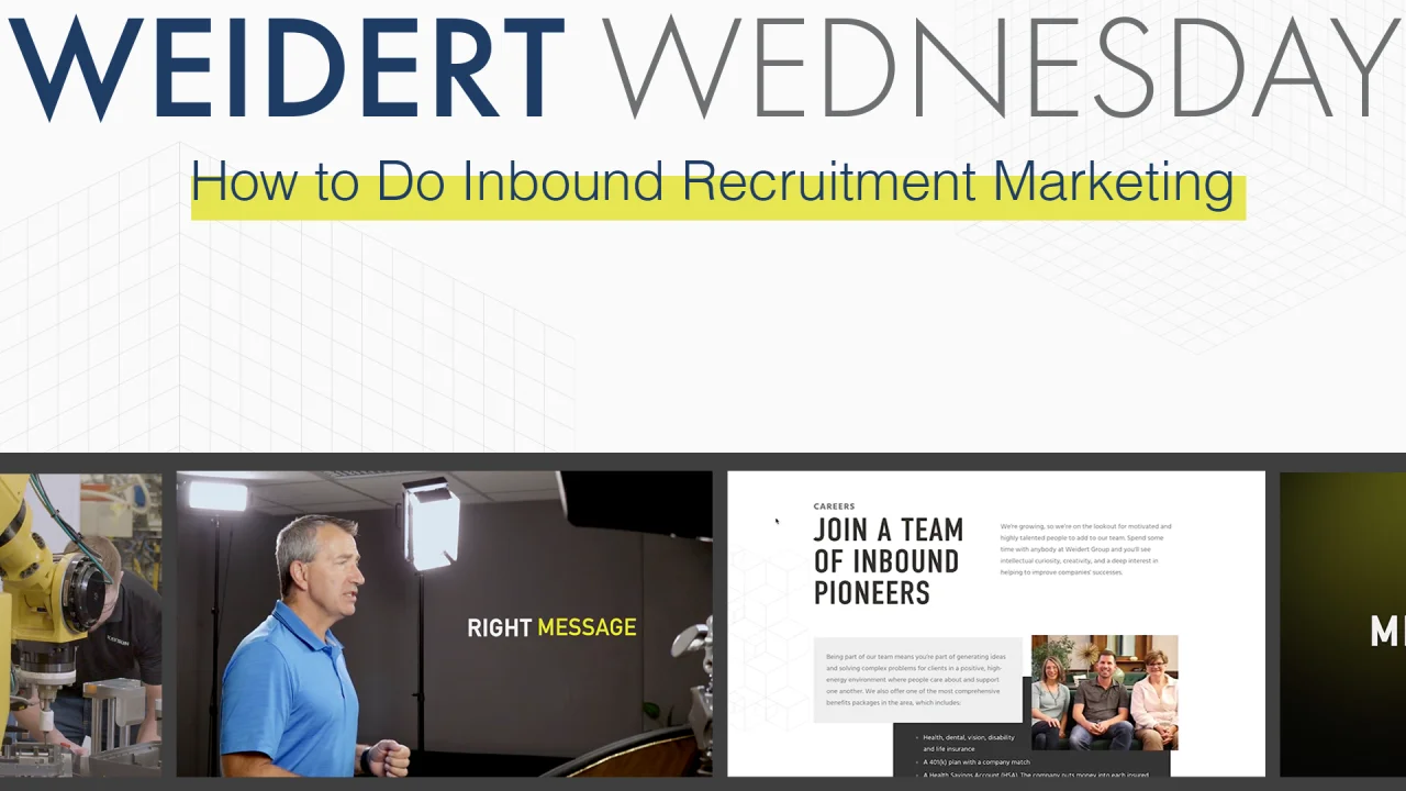 How to Do Inbound Recruitment Marketing | Weidert Wednesday 