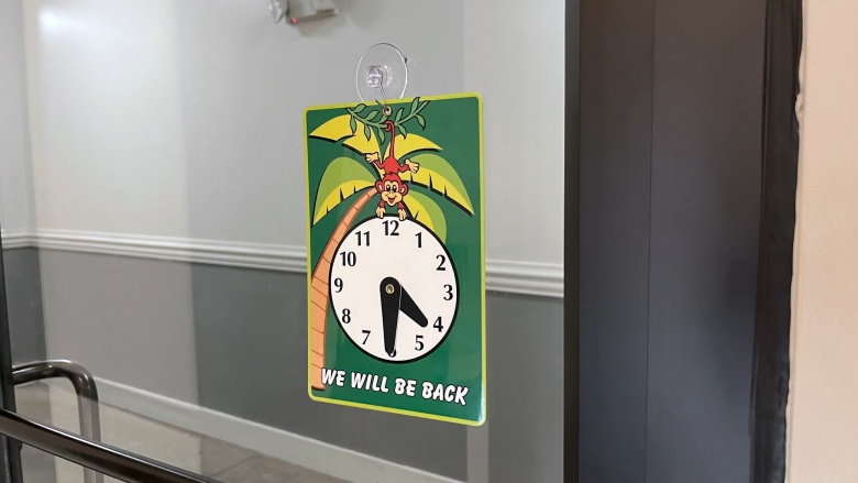 Be Back Clock Signs