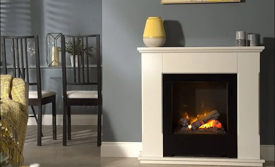 Adam Oxford Stove Fireplace In Pure White With | Ubuy