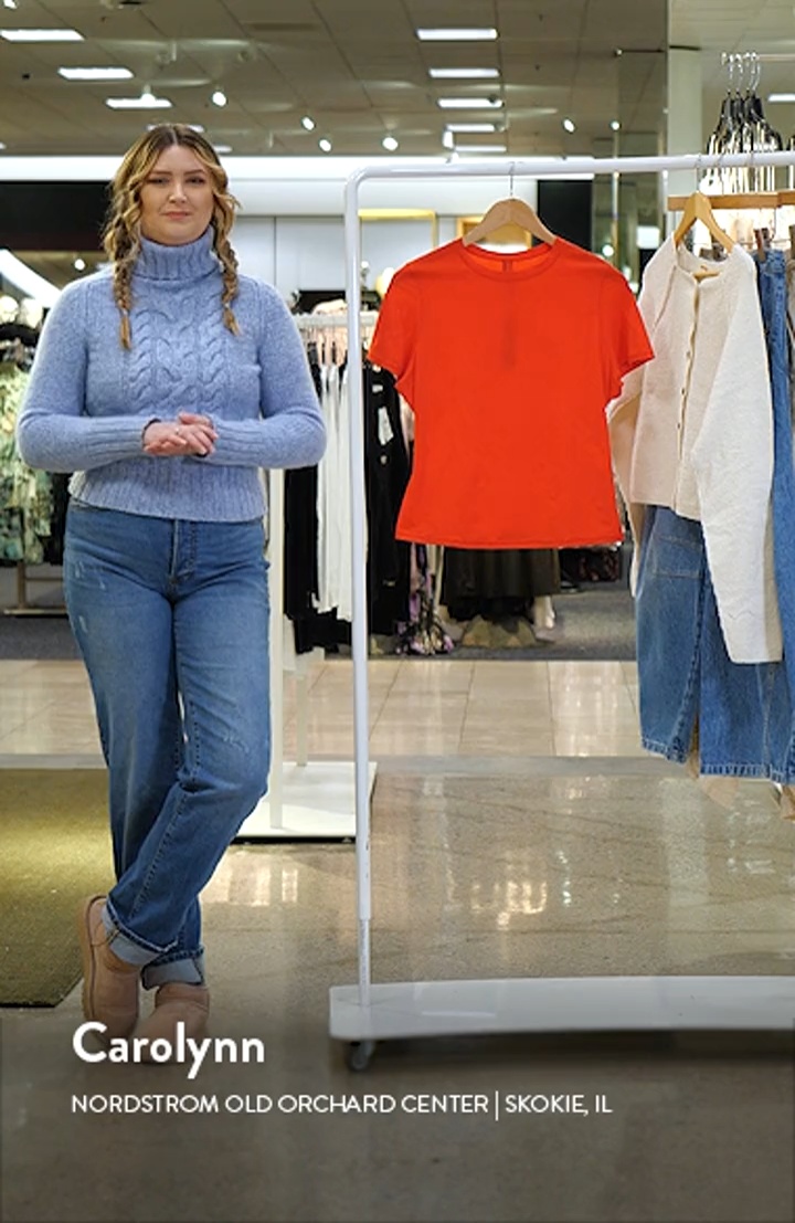 Stretch Cotton Jersey Foldover Pants