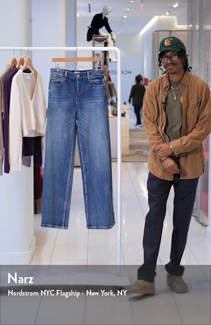 Alice + Olivia Trish Mid Waist Baggy Jeans | Nordstrom