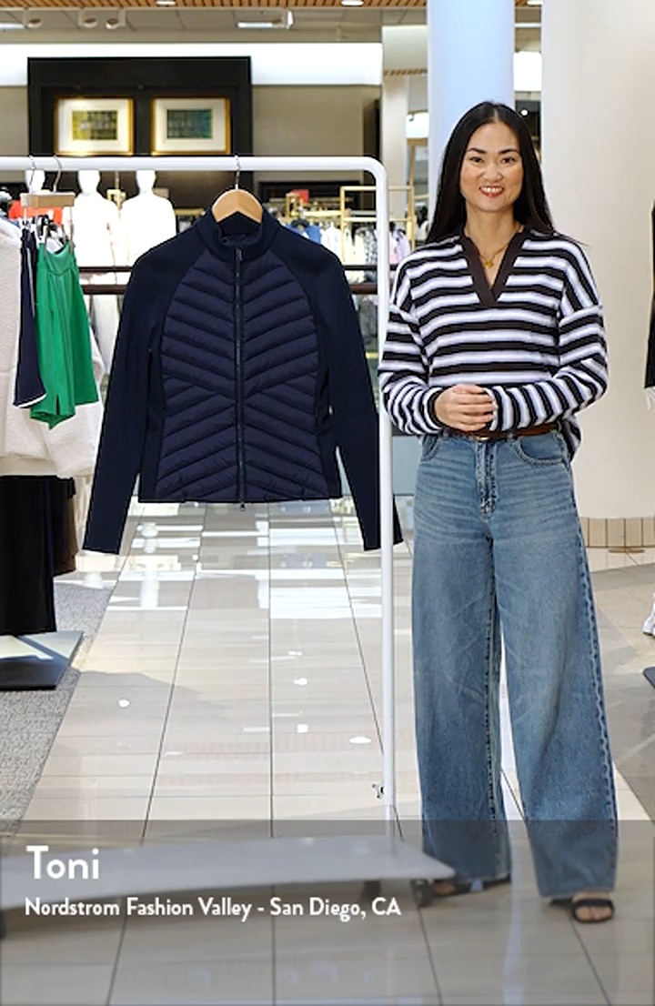 Hybrid Quilted V-Down Golf Jacket (Women) | Nordstrom