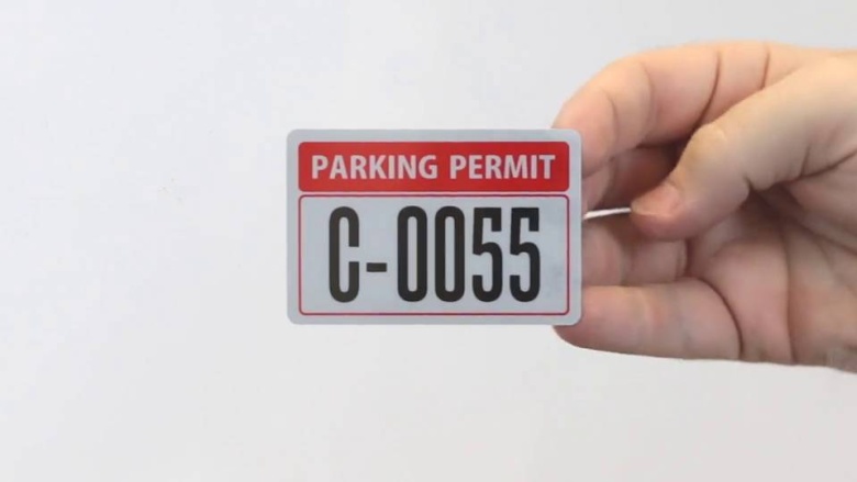 Stock Parking Permit Decals