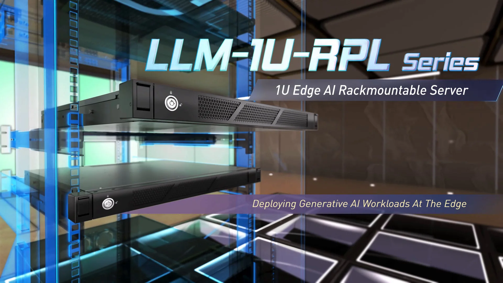 LLM-1U-RPL 1U Edge AIラックマウントサーバー（第14世代/第13世代/第
