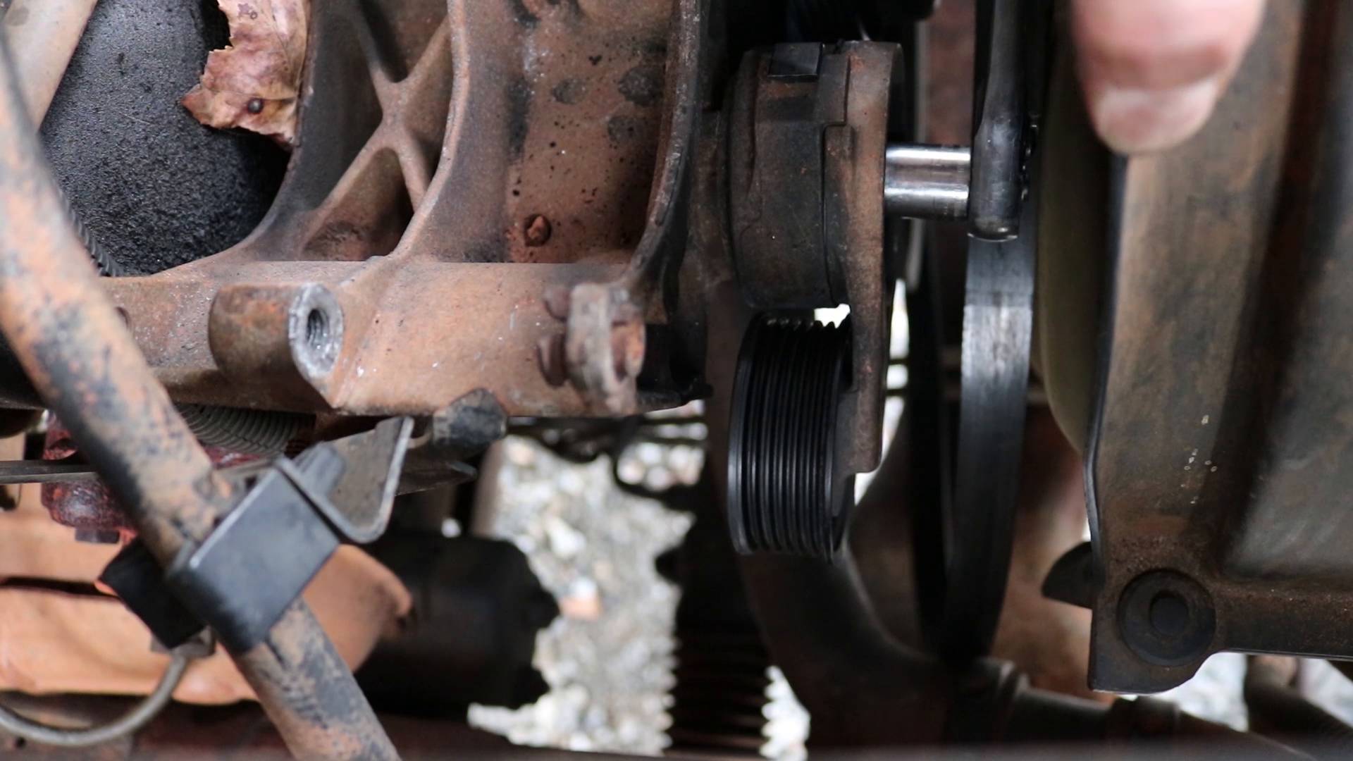 replacing tensioner pulley chevy silverado