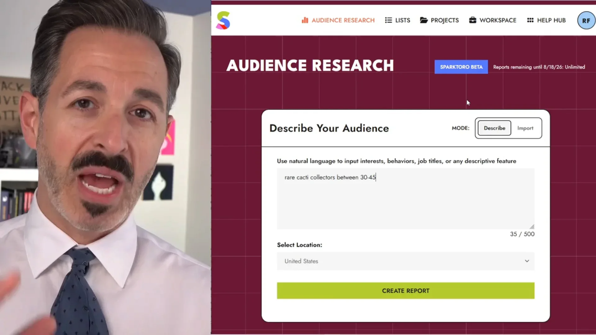 How to Describe Your Audience to SparkToro