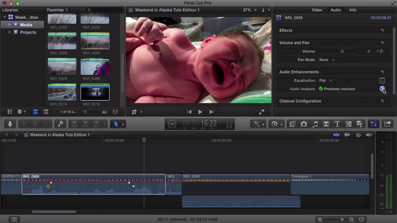 final cut pro sync audio