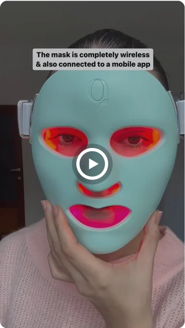 qure LED mask LED 美顔器　光美容 Red Light Mask | Rejuvenating LED Light Therapy | Qure