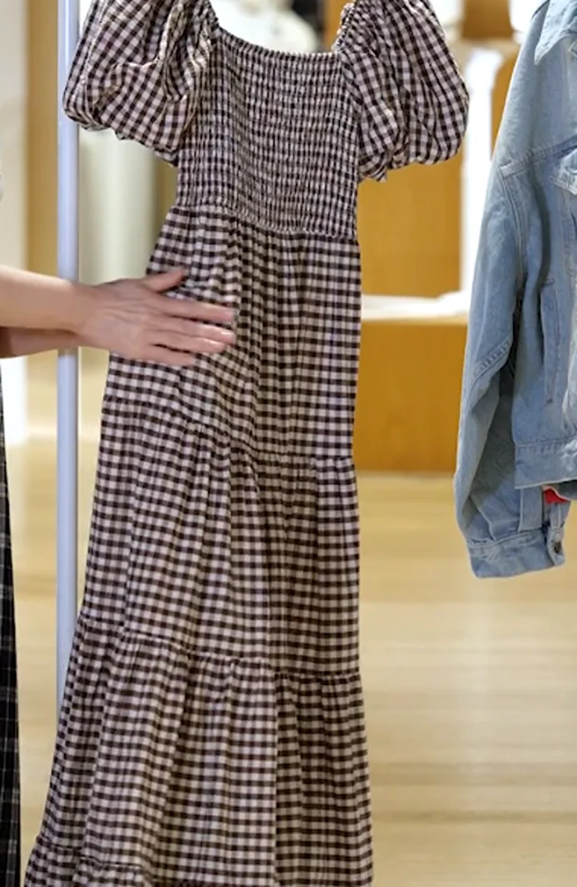 Sister Jane Pollen Gingham Check Midi Dress | Nordstrom
