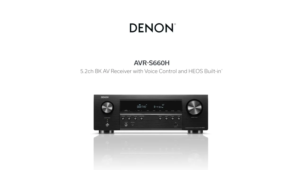 Amplificador Denon AVR-S660H Negro