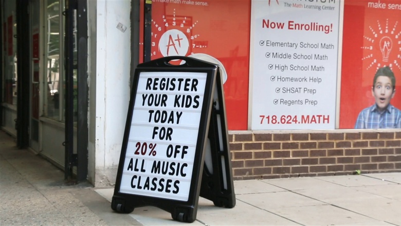 Changable Message Sidewalk Signs
