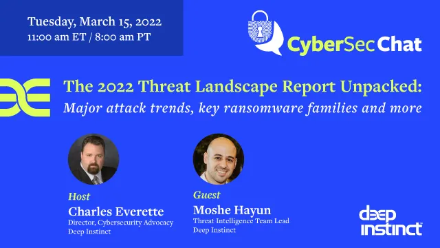 Cyber Threat Landscape Report 2022: Summary & Predictions | Deep Instinct