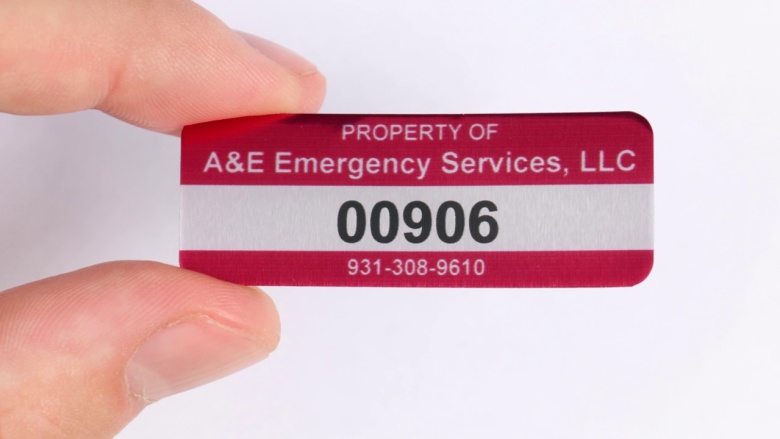 AlumiGuard Gloss Asset Tags