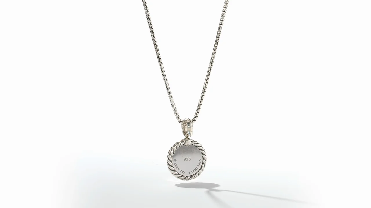 David Yurman Initial Charm Necklace with Diamonds Nordstrom