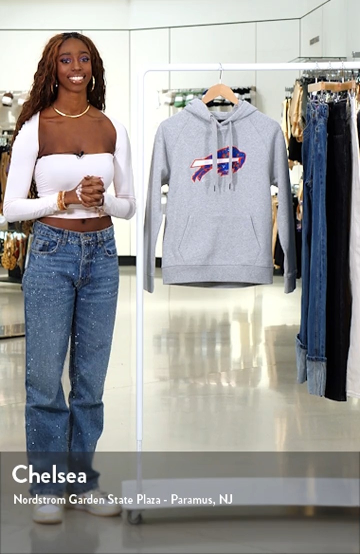 売れ筋商品|||ニューエラ カットソー トップス レディース Women's  Gray Buffalo Bills Floral Raglan Pullover Hoodie Gray New Era Women's Gray Buffalo Bills Floral Raglan Pullover