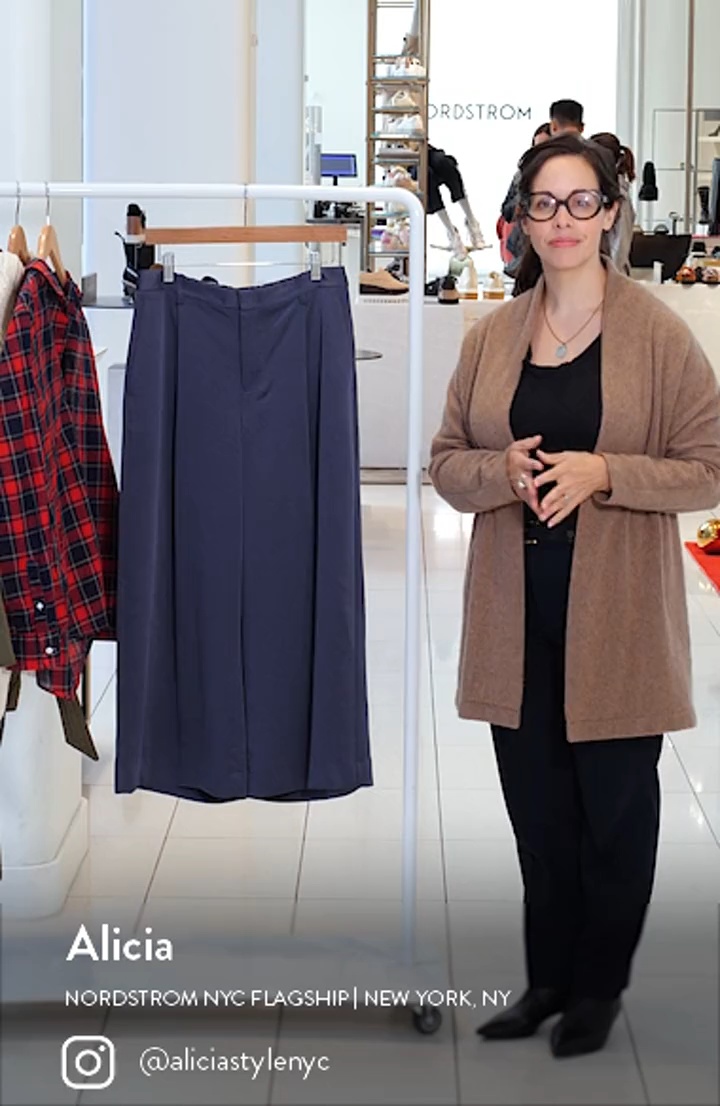 Vince Mid Rise Satin Culottes | Nordstromrack