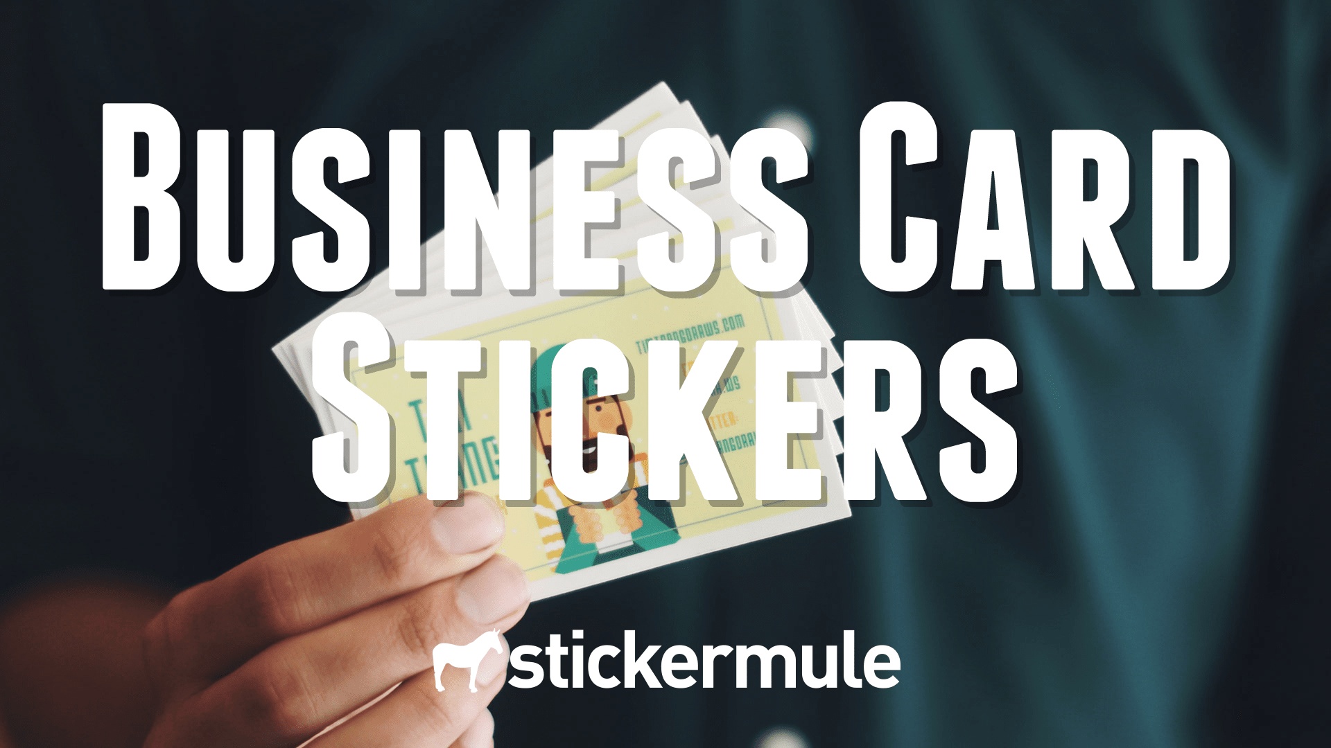 business card size stickers