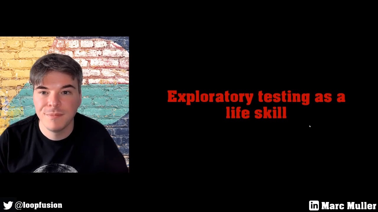 99 Second Talk - Marc Muller - Exploratory Testing as a Life Skill image