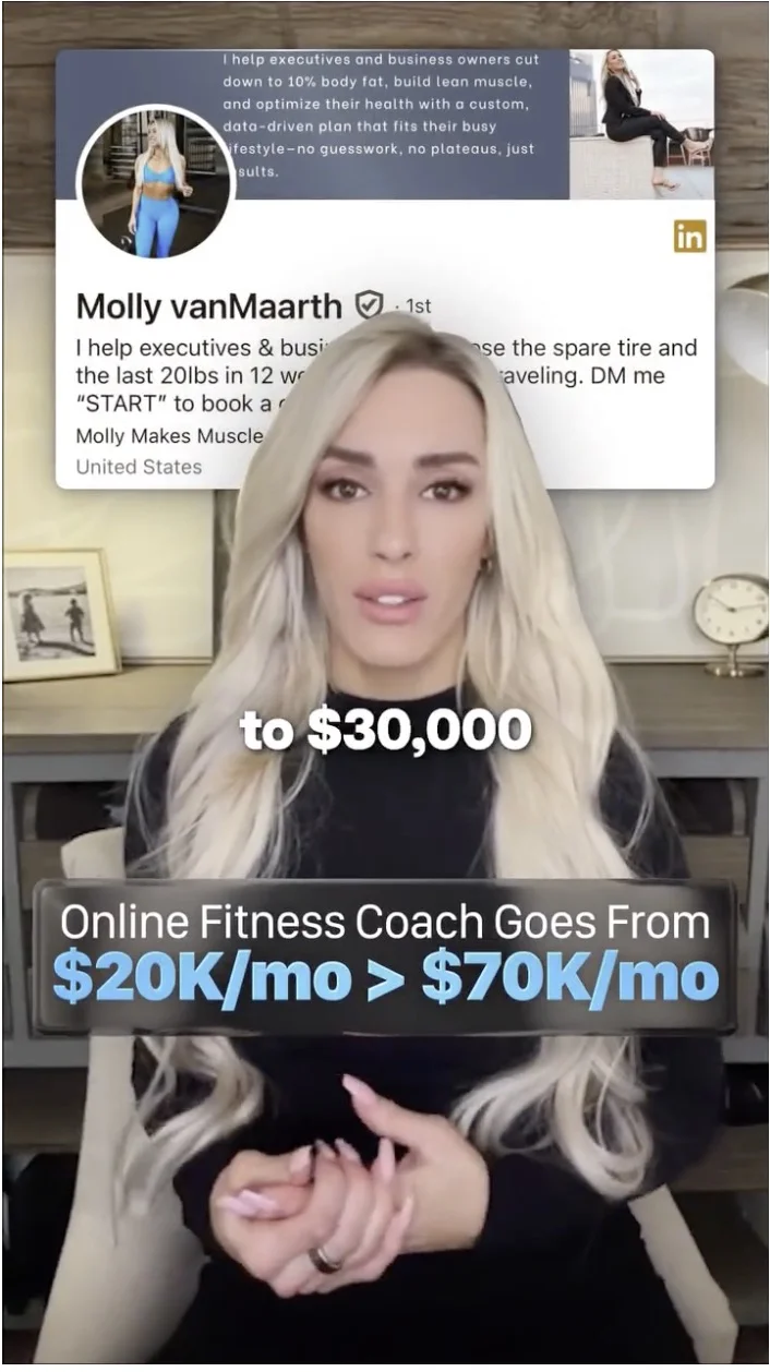 Molly van Maarth's edited video testimonial
