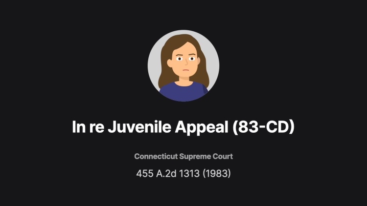 In re Juvenile Appeal (83-CD)