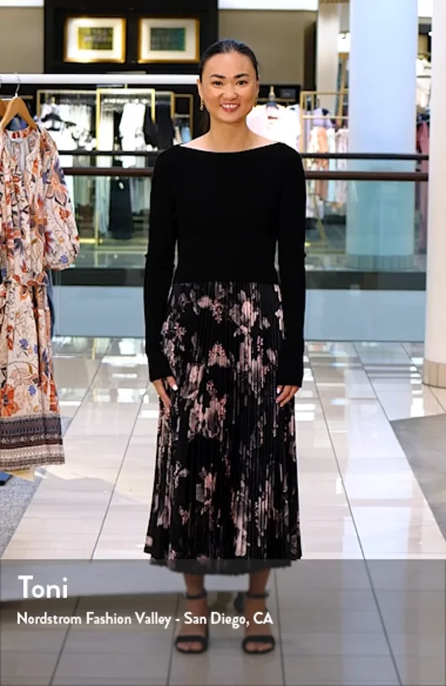 AllSaints Hera Crop Sweater Midi Slipdress Set Nordstrom