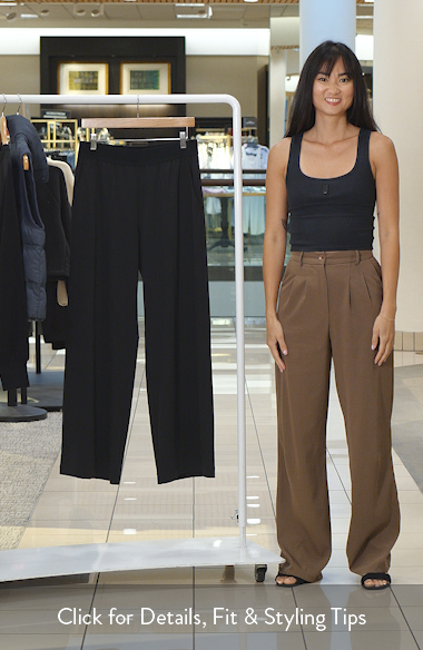 Zella Atlas Elastic Waist Wide Leg Pants (Women) | Nordstrom