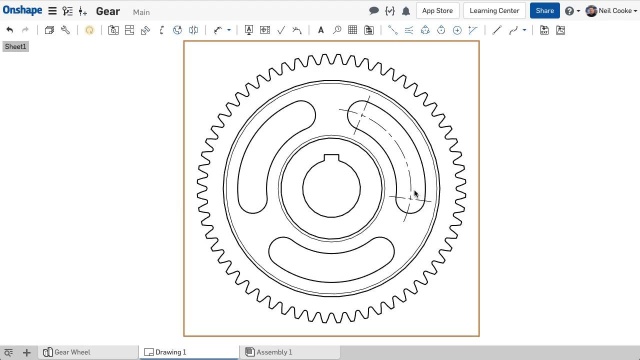 Reduce hatch scale in drawings — Onshape