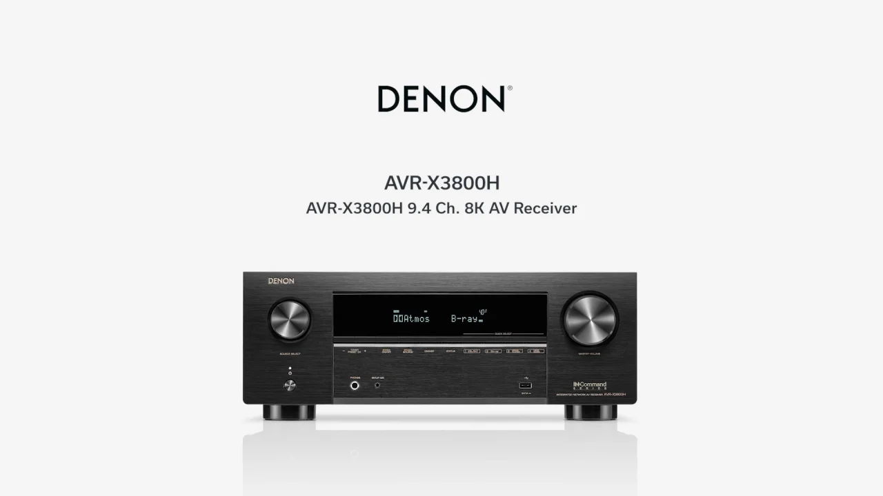 AVR-X3800H - 9.4 Ch. 105W 8K AV Receiver with HEOS® Built-in