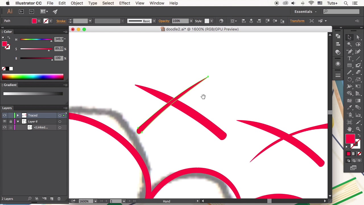 How to Create Vector Art From Doodles - Outlining With Brushes