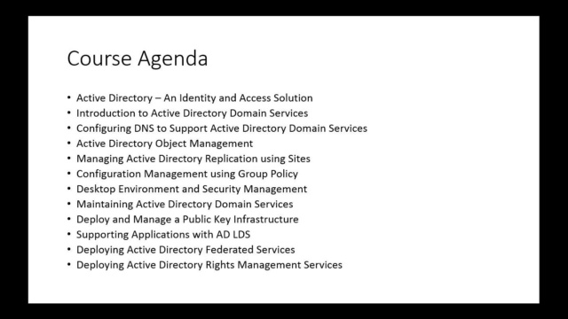 Microsoft 70-640: Configuring Windows Server 2008 Active Directory intro video
