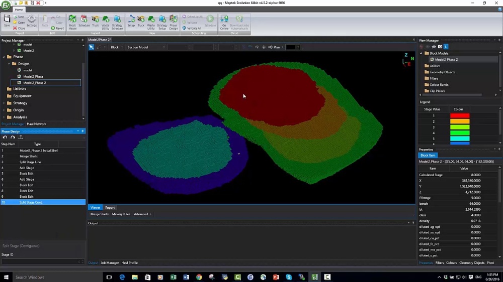 Maptek - Evolution Phase scheduling