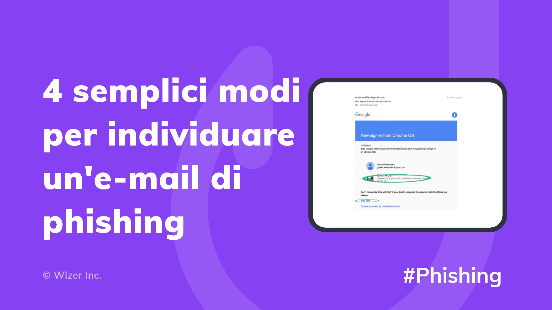 4 semplici modi per individuare un e-mail di phishing 