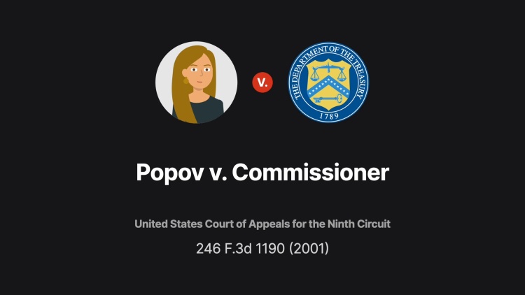 Popov v. Commissioner