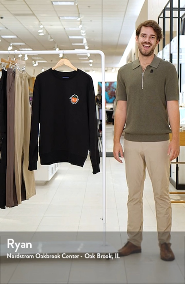 Saturdays NYC Bowery The Big Apple Cotton Graphic Sweatshirt 
