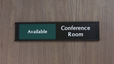 Conference Room - Available/Meeting in Progress Slider Sign