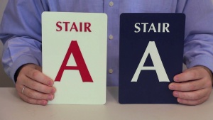 Photoluminescent Stairs Signs