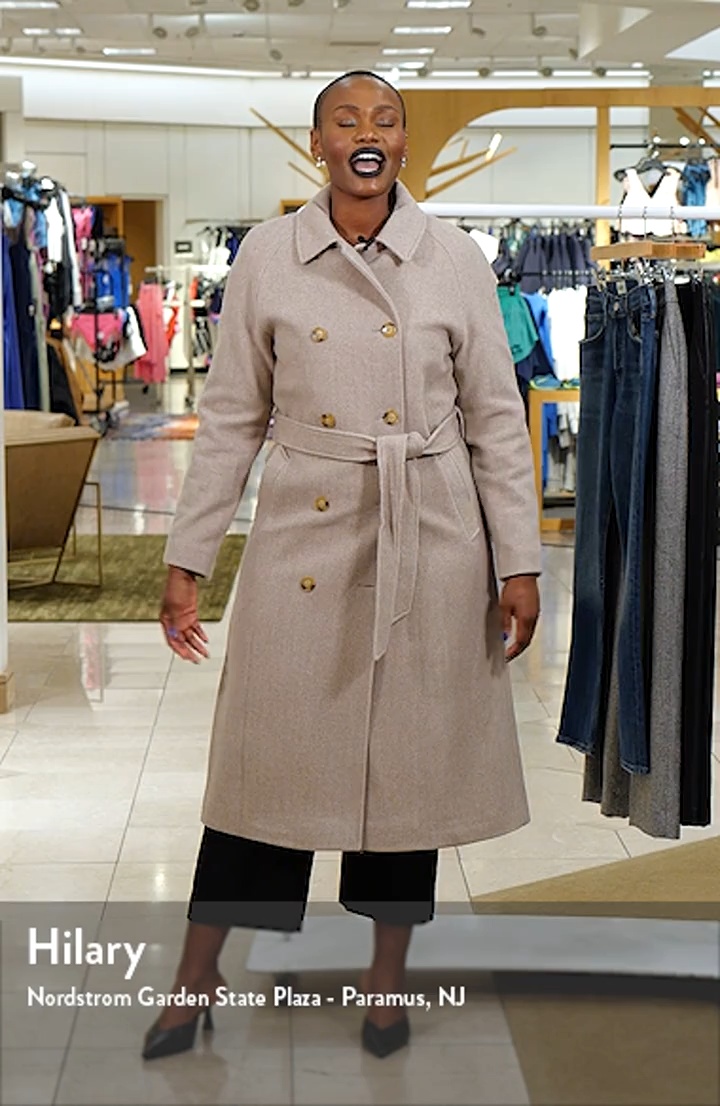 Lauren Ralph Lauren Plaid Belted Double Breasted Coat | Nordstrom