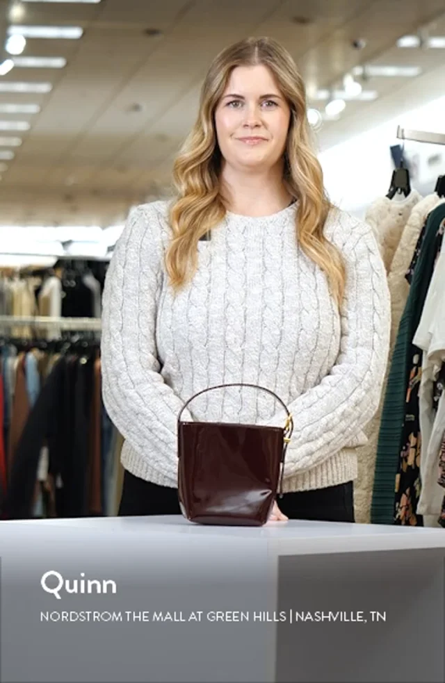 Madewell The Essential Micro Patent Leather Bucket Tote Nordstrom - Main Image