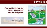 Webinar: Energy Monitoring for Profit- Introducing Demand Response