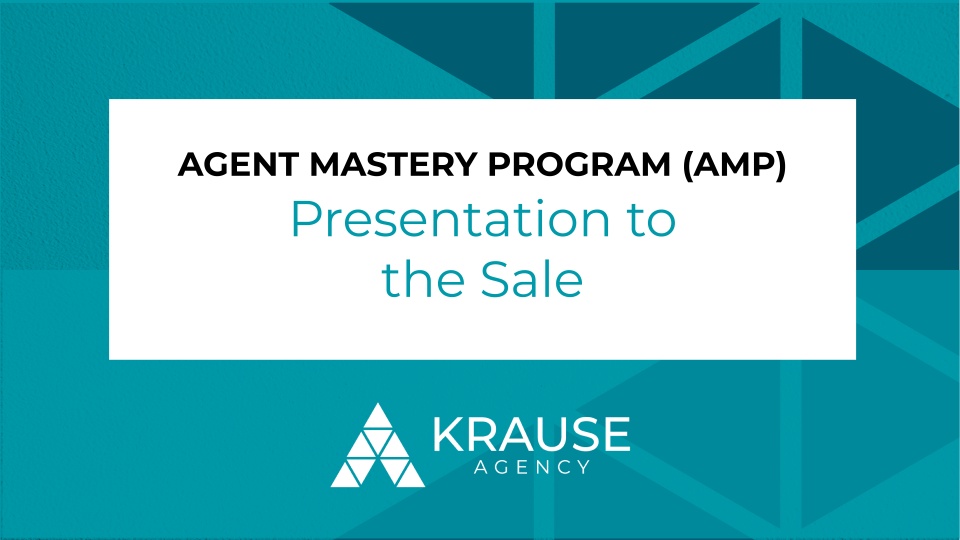 Session 2: Presentation to the Sale