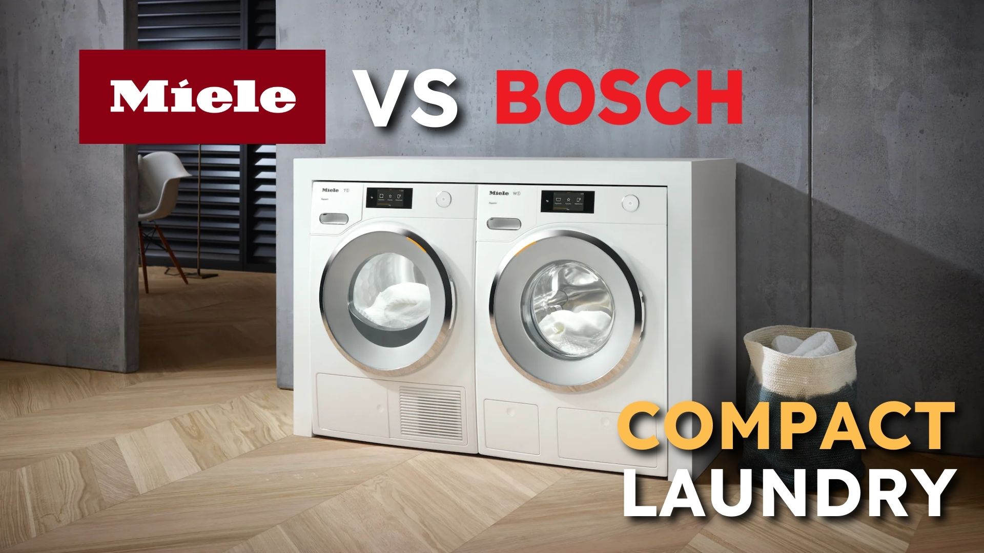 Bosch 500 Series vs. Miele Compact Washer and Heat Pump Dryer