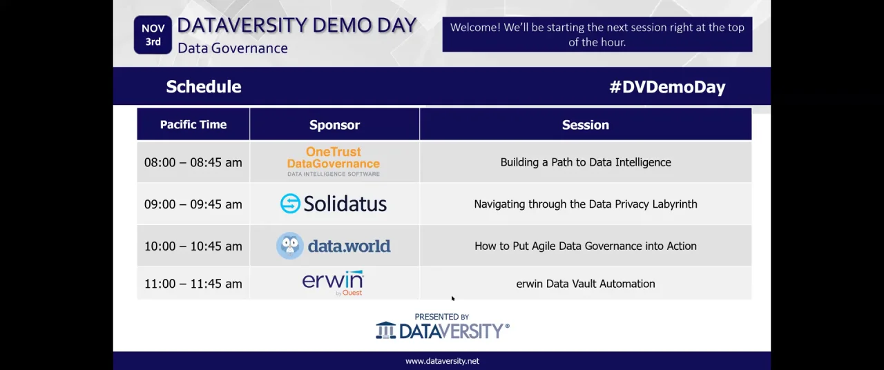 OneTrust Demo: Get to Know the OneTrust Privacy & Data Governance Cloud -  DATAVERSITY