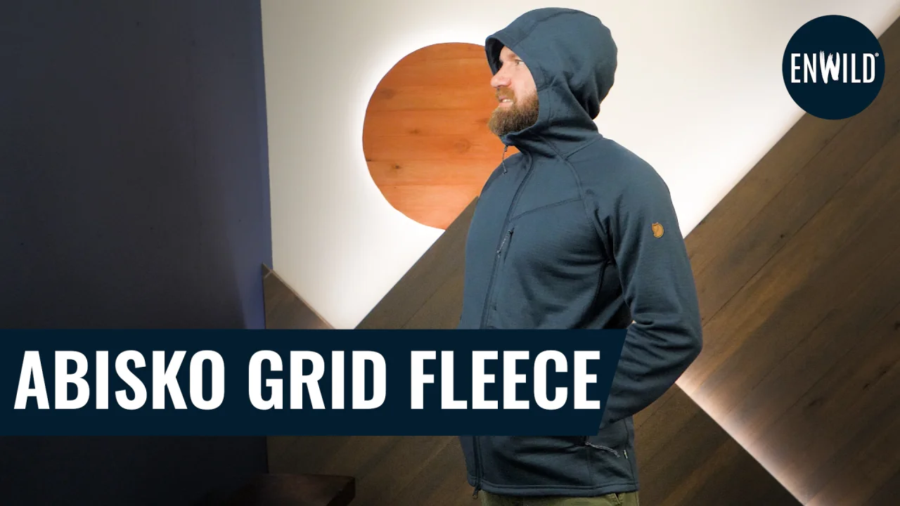 Fjallraven Men's Abisko Grid Fleece Hoodie | Enwild