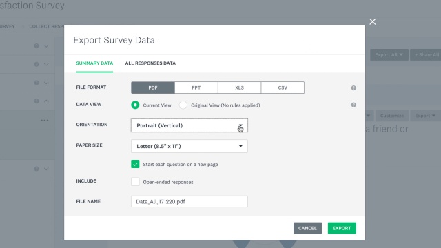Exporting Survey Results | SurveyMonkey Help