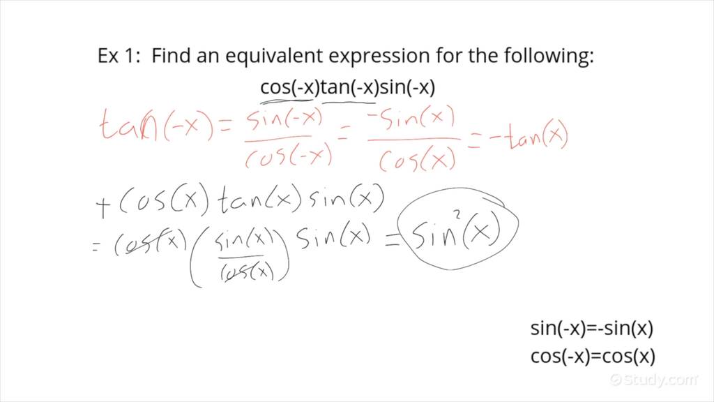 how-to-use-even-odd-properties-of-trigonometric-functions