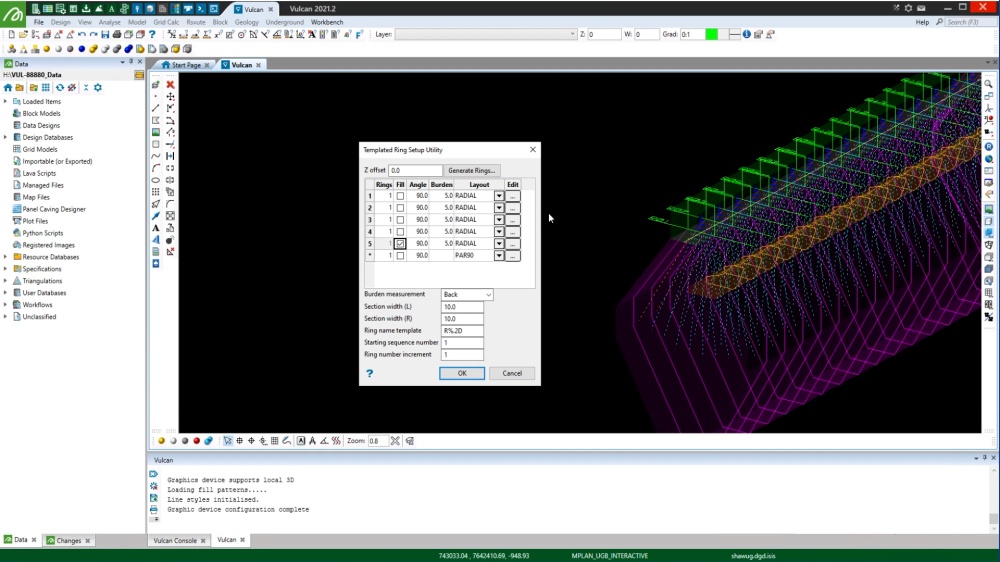Maptek - Enhanced Vulcan Underground Ring Design