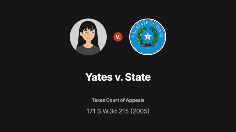 Yates v. State